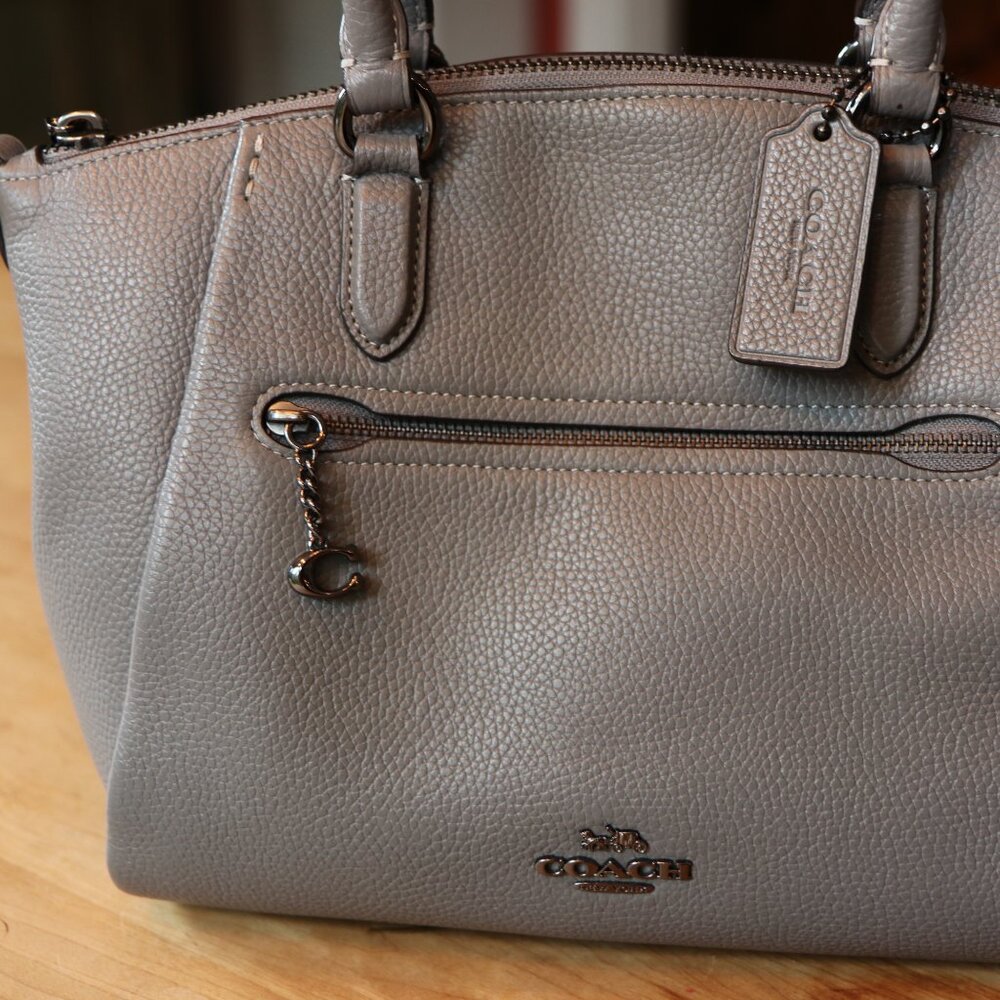 Coach Elise Grey Sachel EUC - Picture 14 of 16